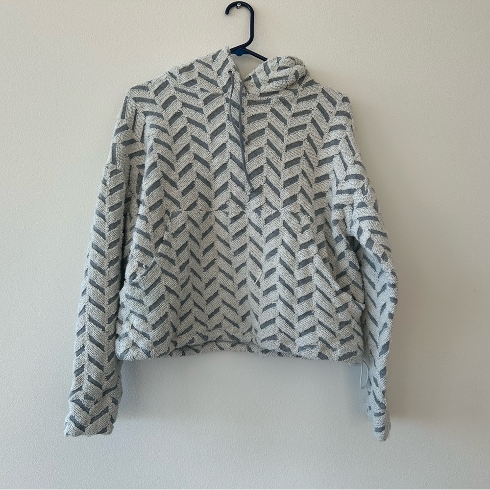 Koral Textured Knit Herringbone Hoodie